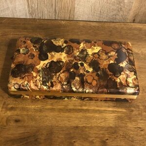 Vintage MELE faux tortoise shell jewelry box